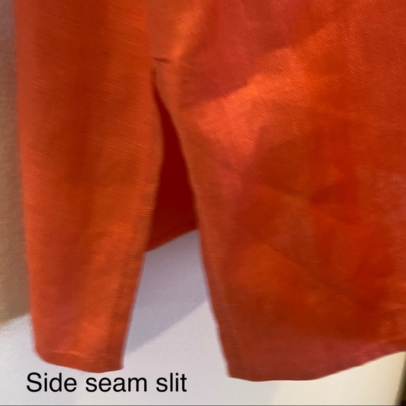 Autograph Women’s Linen Button Down 3/4 Sleeve Top - Picture 5 of 7